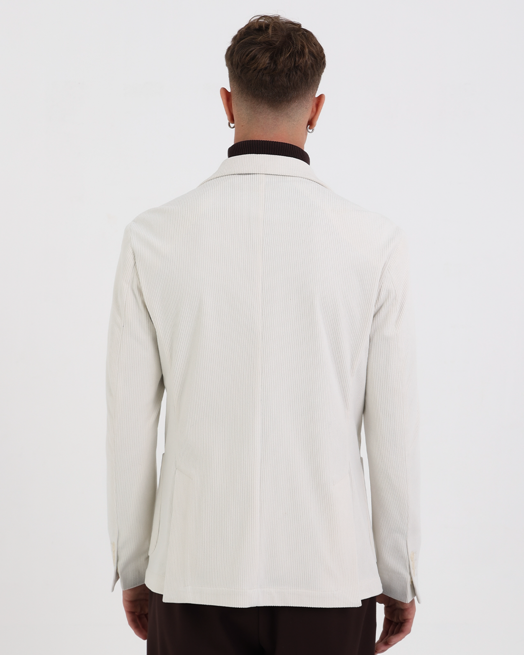 Giacca monopetto di velluto a costa