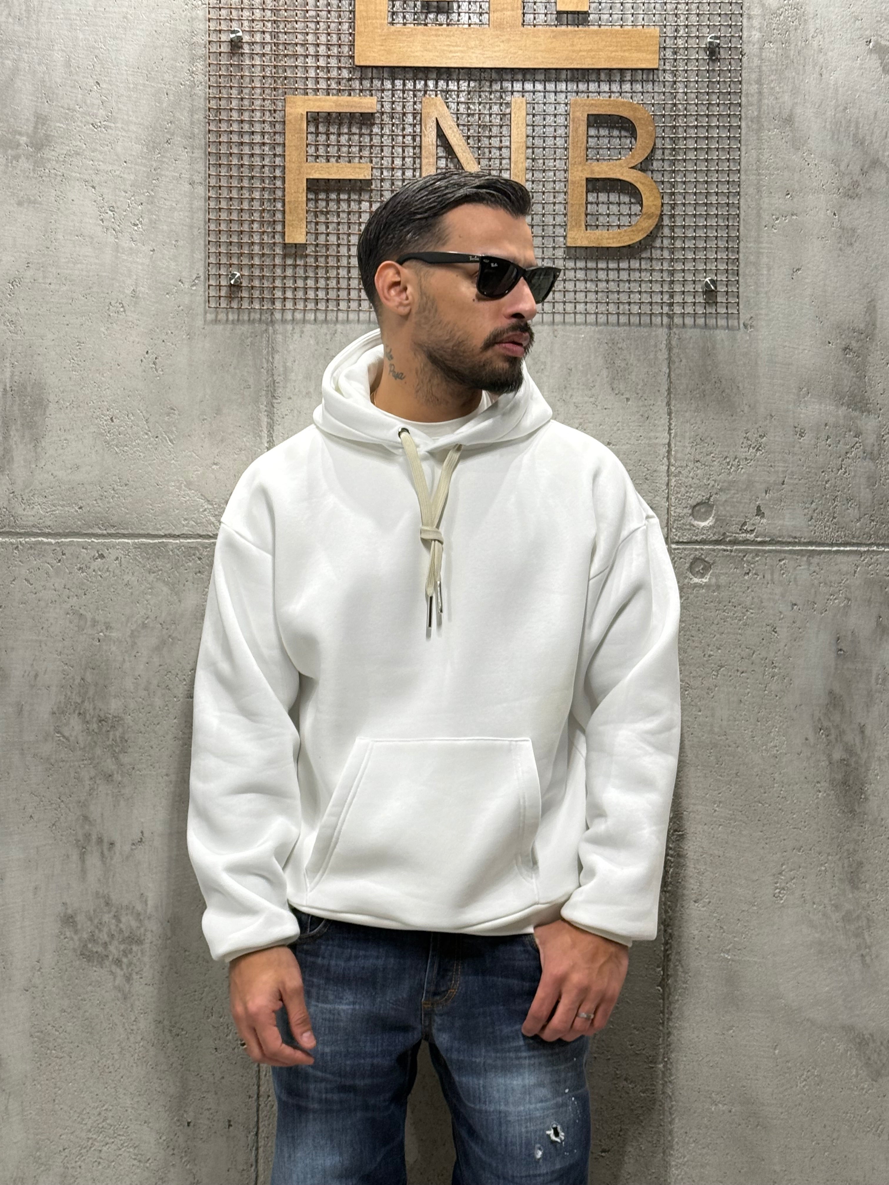 Felpa Boxy con cappuccio