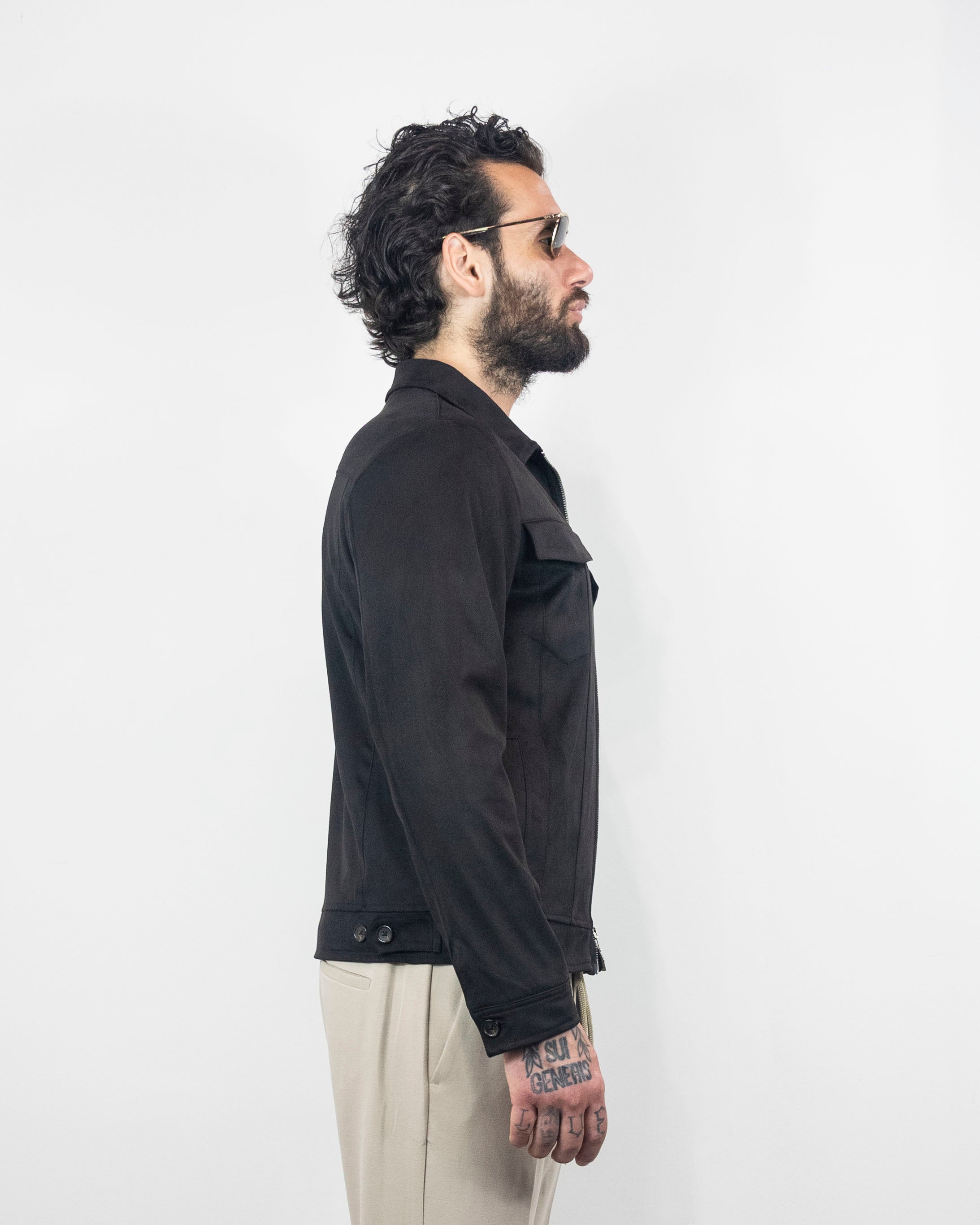 Giubbino in eco camoscio