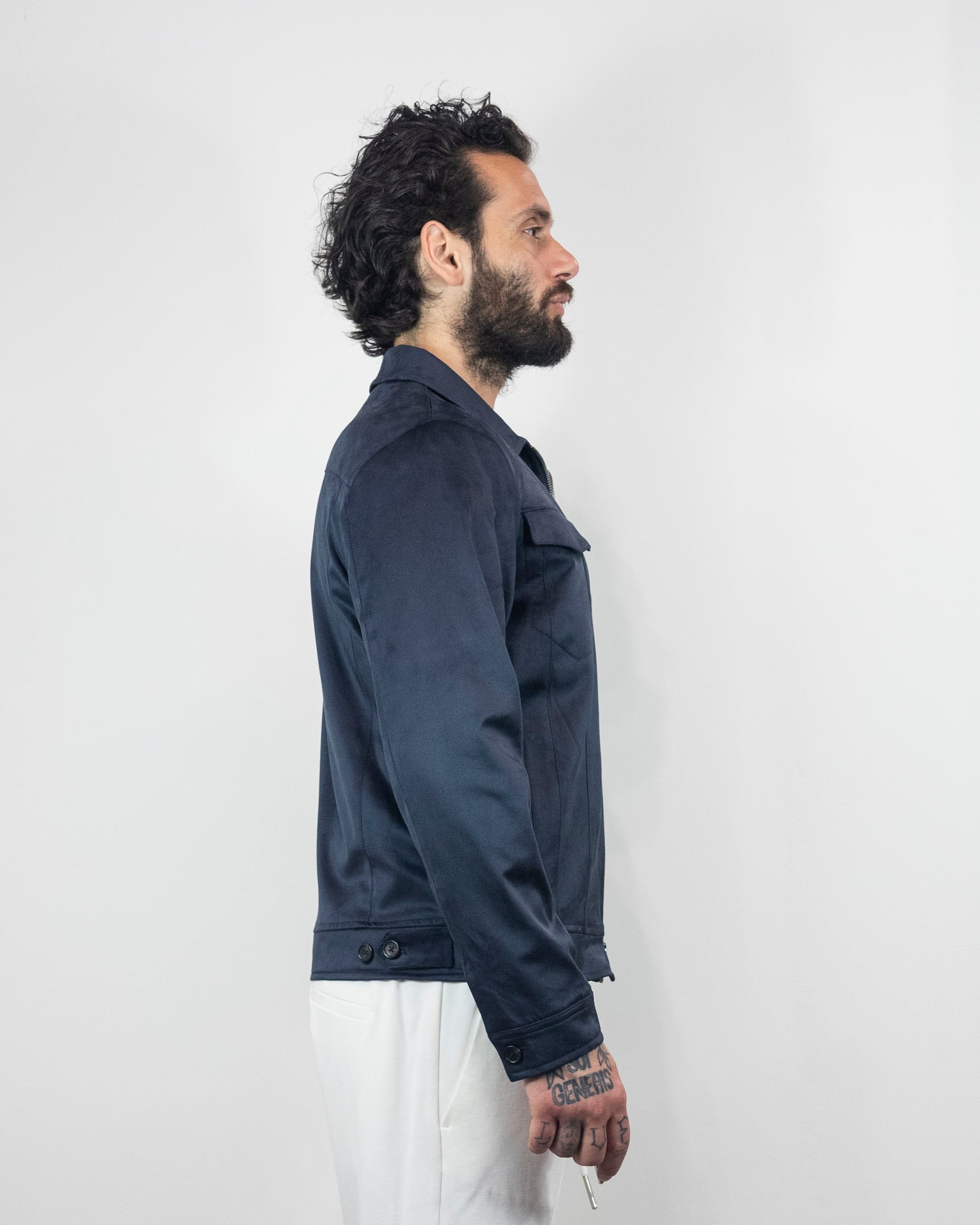 Giubbino in eco camoscio