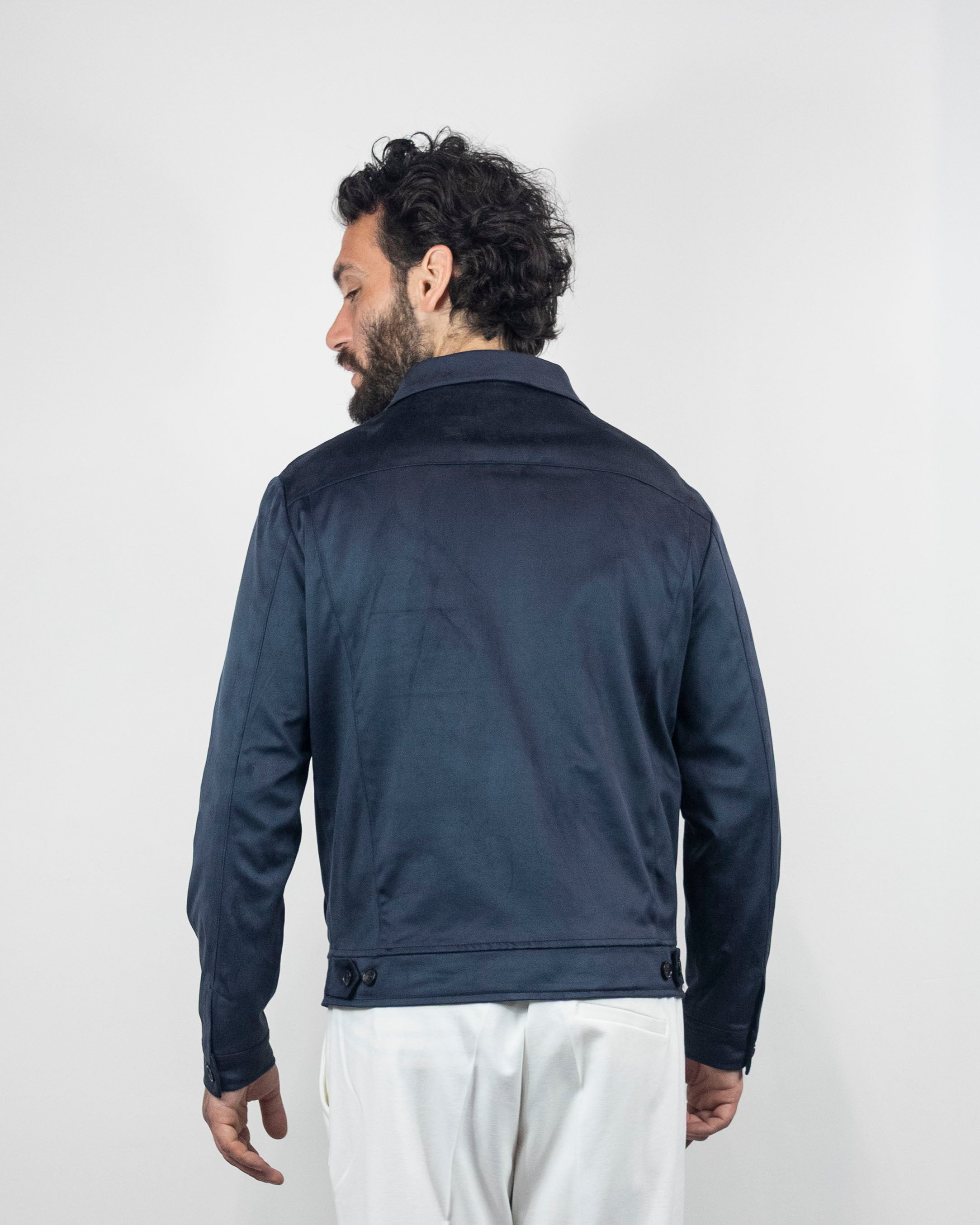 Giubbino in eco camoscio