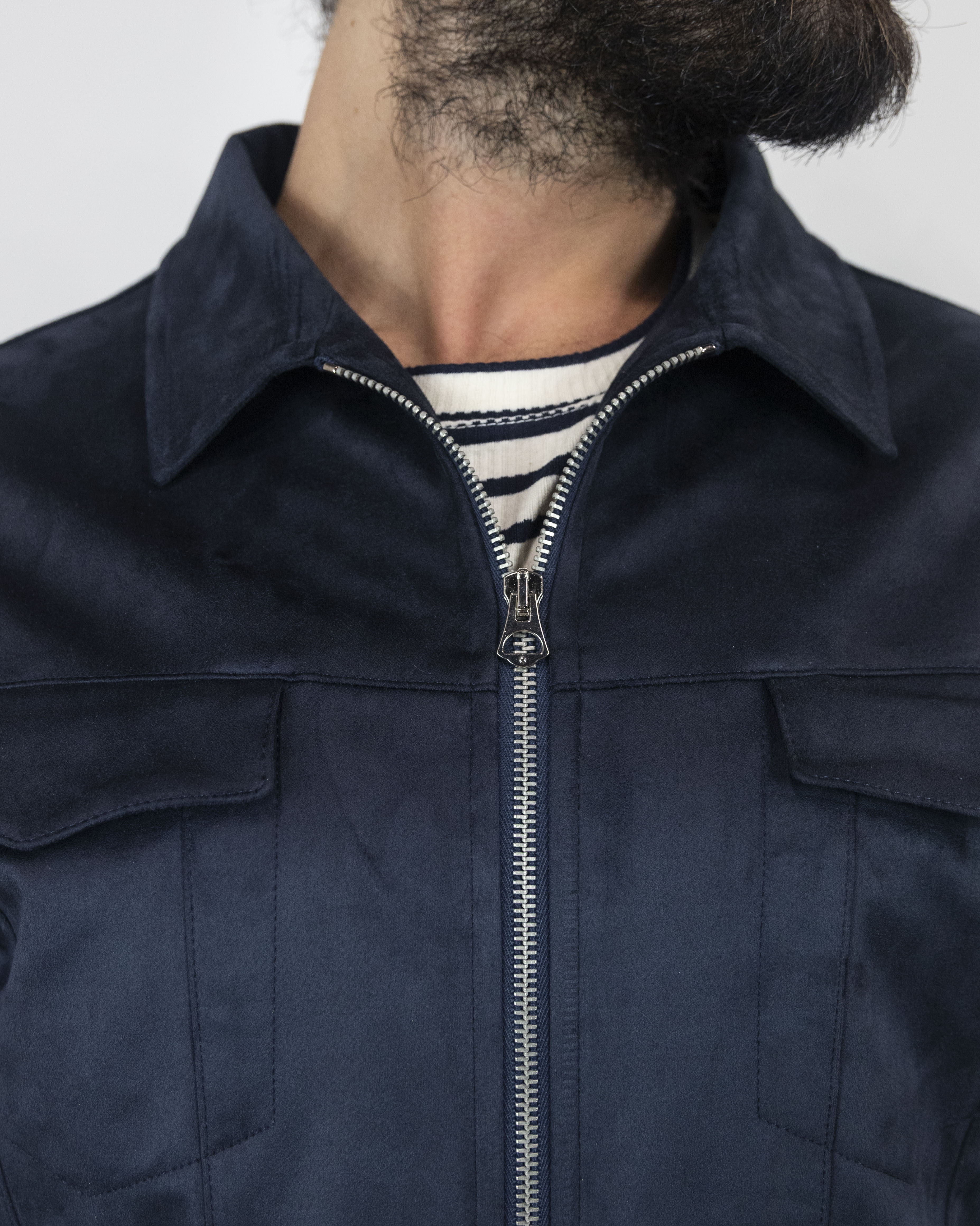 Giubbino in eco camoscio