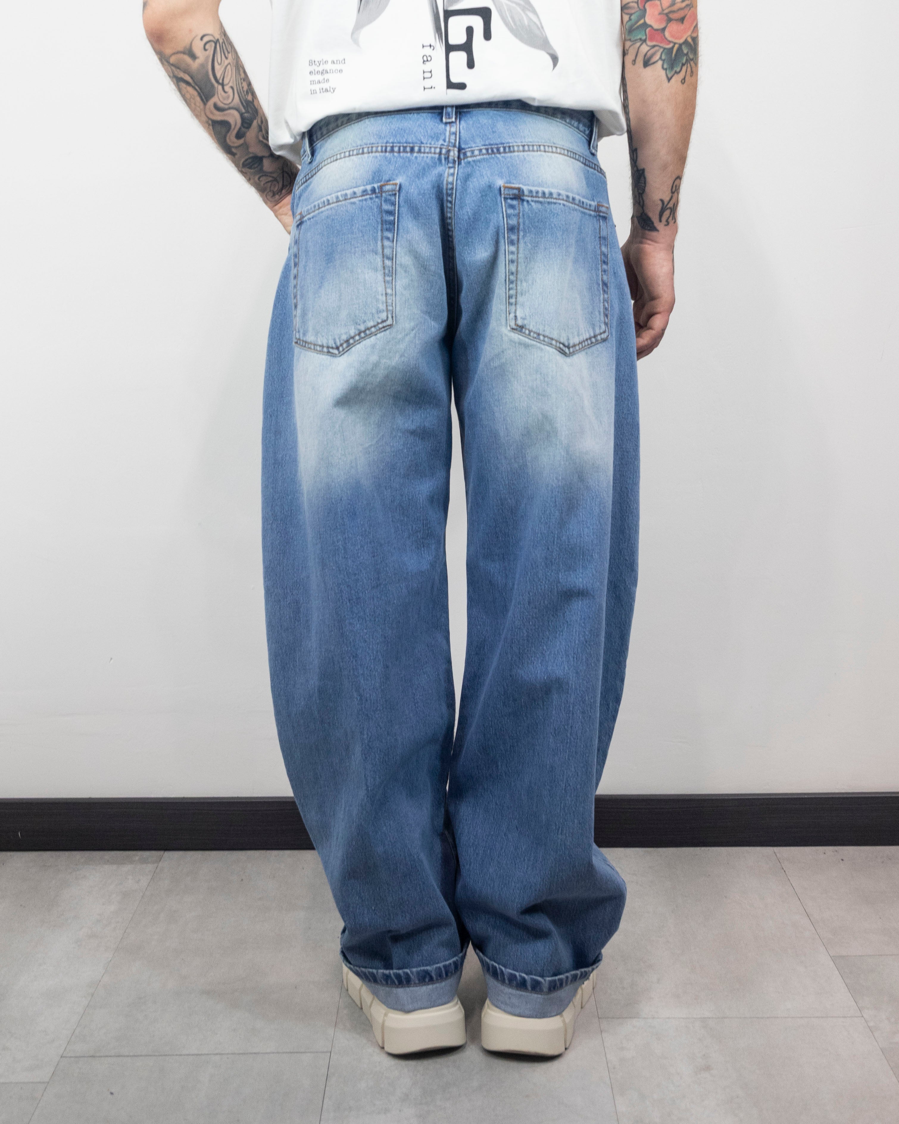 Jeans Balloon Lapel