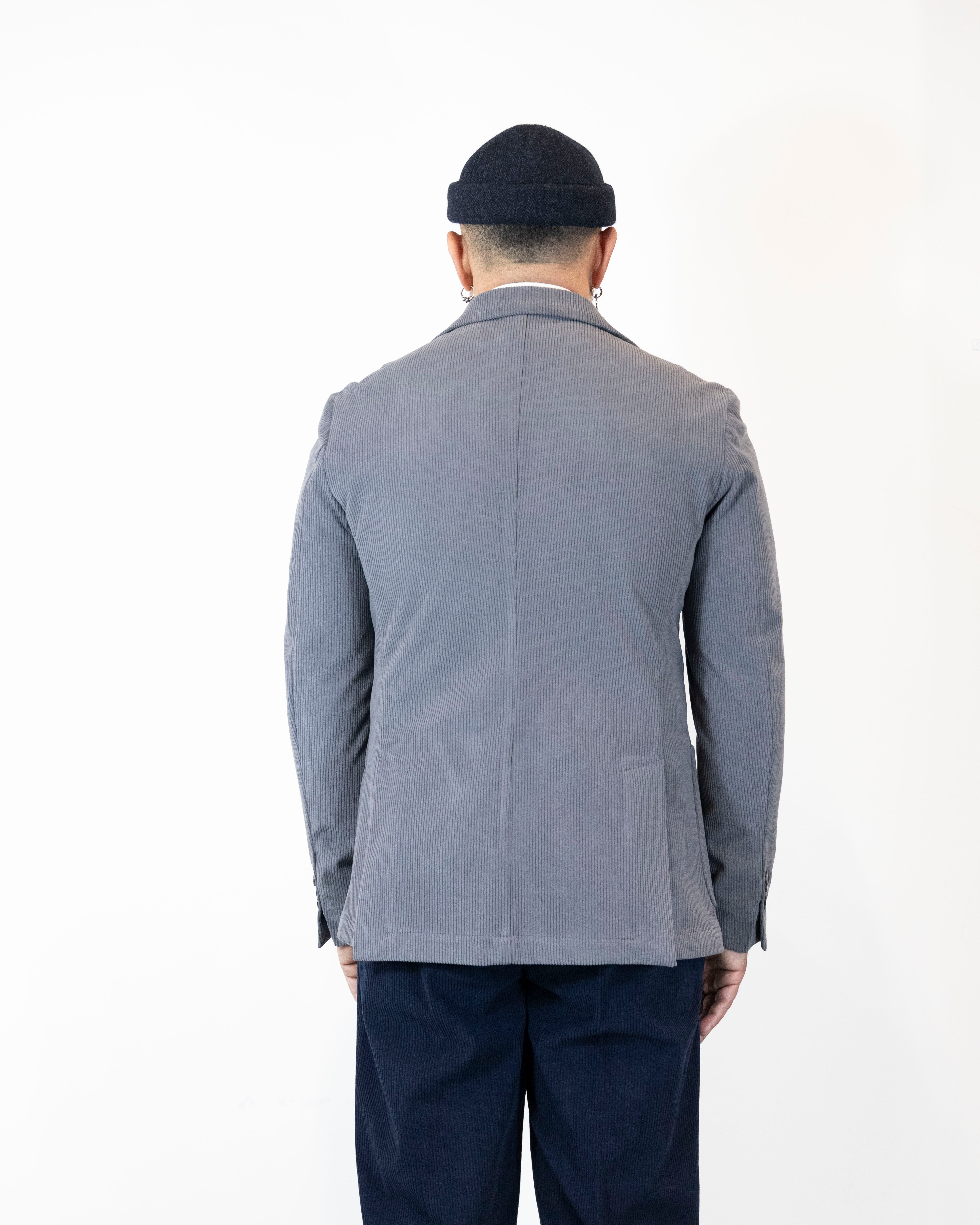 Giacca monopetto di velluto a costa