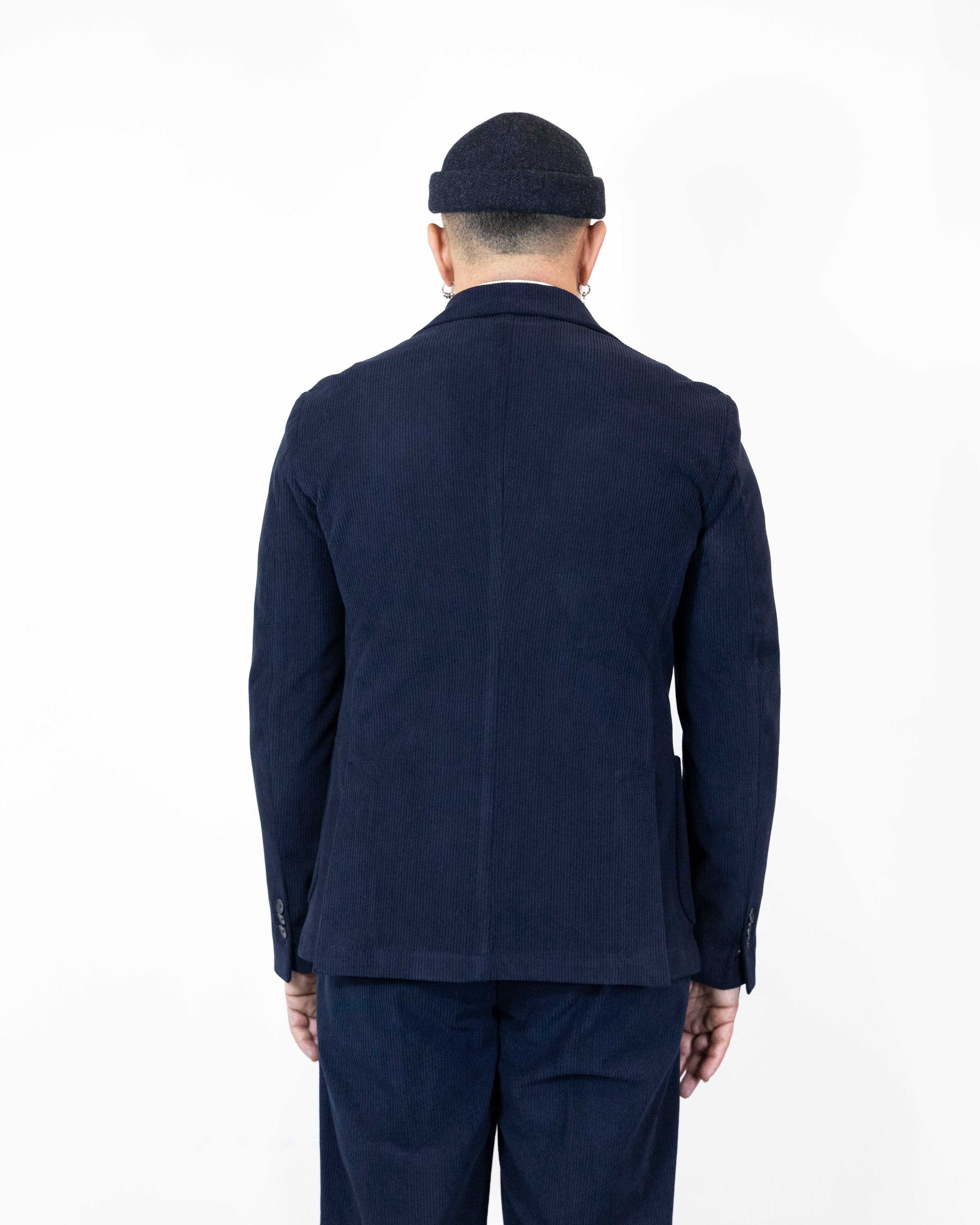 Giacca monopetto di velluto a costa